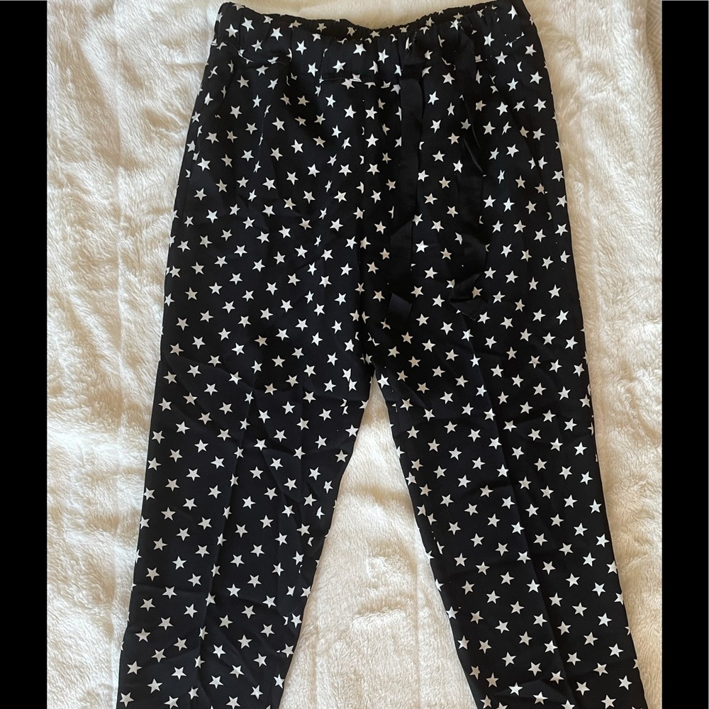 Jcrew star print trousers